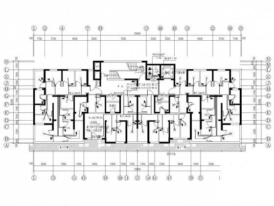 30层住宅楼电气设计CAD施工图纸(火灾自动报警) - 1