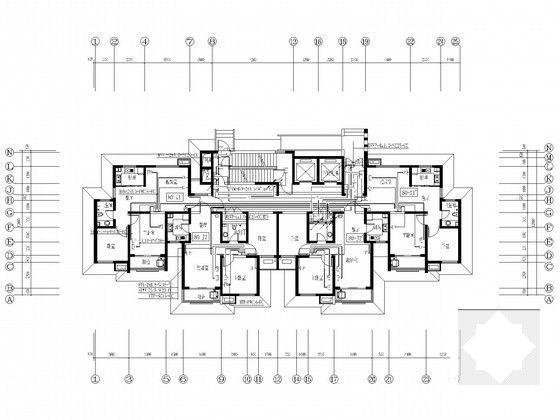 30层住宅楼电气设计CAD施工图纸(火灾自动报警) - 4