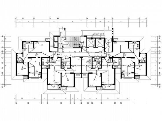 30层住宅楼电气设计CAD施工图纸(火灾自动报警) - 5