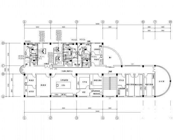 大型医药综合仓库及办公质检楼电气CAD施工图纸 - 5