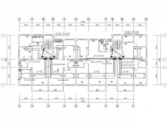 6层旧城改造工程商业街住宅楼项目电气CAD施工图纸 - 3