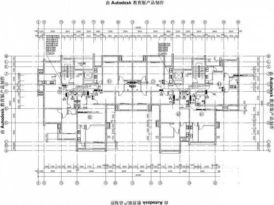 10层大型住宅楼小区电气CAD施工图纸 - 2