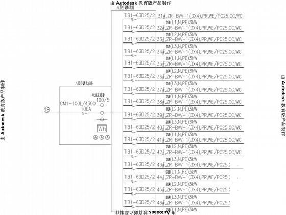 9层医院业务综合楼电气设计CAD施工图纸 - 2