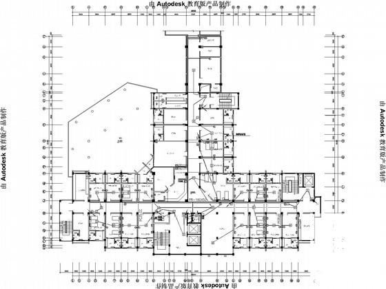 9层医院业务综合楼电气设计CAD施工图纸 - 3