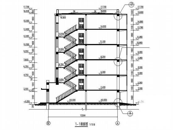 5层小区住宅楼建筑毕业设计方案CAD施工图纸（高17米）(节点详图) - 2