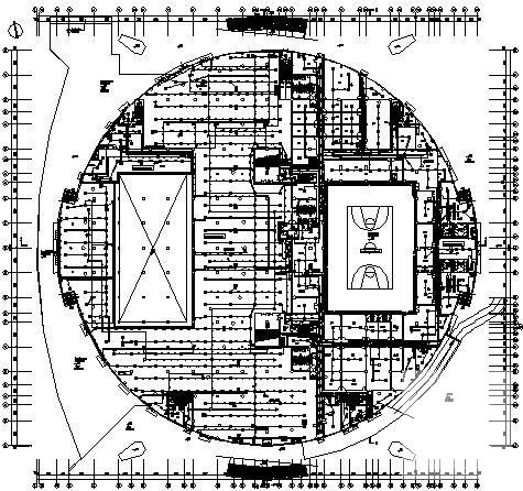 4层综合体育馆电气设计CAD施工图纸 - 2