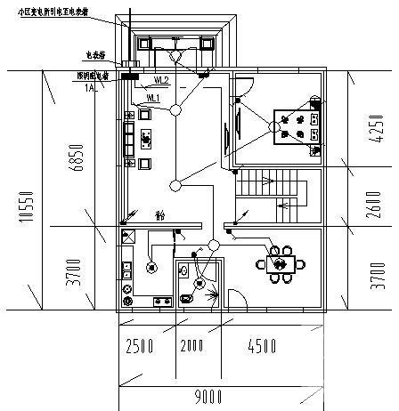 3层小型别墅电气设计CAD施工图纸 - 1