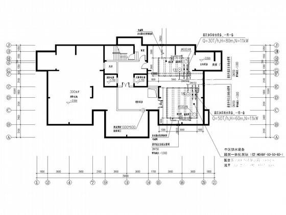 6.4万平公18层租房给排水CAD施工图纸 - 3