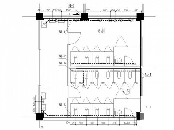 4层商业建筑给排水CAD施工图纸 - 2