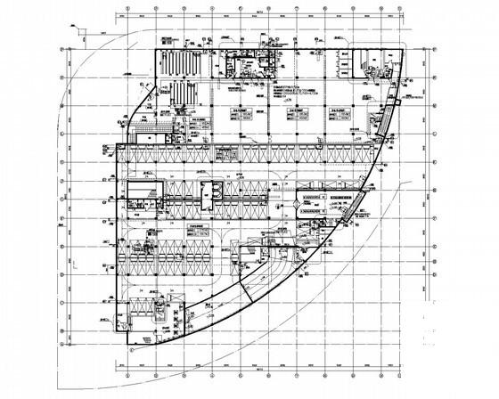 4层商业街建筑给排水CAD施工图纸（人防） - 1