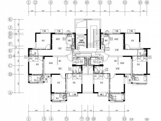 11层公租房给排水CAD施工图纸（著名设计公司） - 2