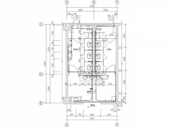 9层科技研发楼给排水CAD施工图纸（太阳能热水系统） - 3