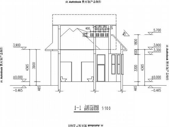 小型现代公厕建筑施工CAD图纸（高4.415米） - 2