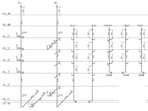 6层高档小区商住楼给排水CAD施工图纸（跃层太阳能热水系统）(卫生间大样图) - 5