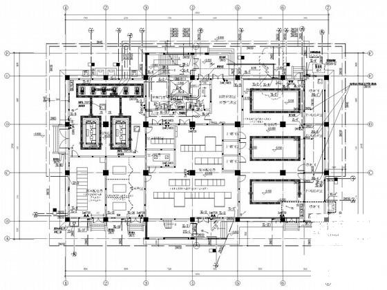 6层通信办公楼给排水CAD施工图纸 - 1