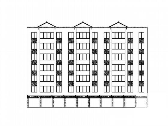 2公里县环城路建筑改造方案设计CAD图纸 - 1