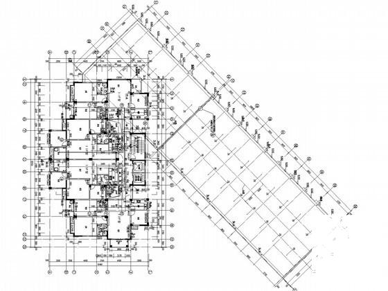 17层住宅楼给排水CAD施工图纸（压力排水） - 2