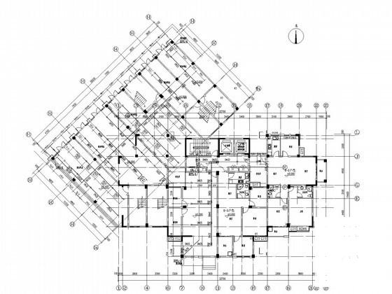 高层住宅楼建筑给排水CAD施工图纸（压力排水） - 2