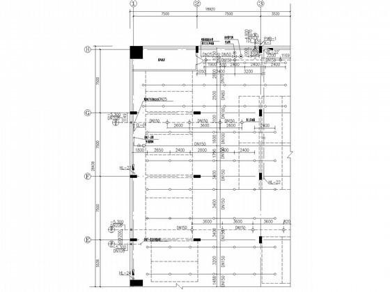 8层办公楼给排水CAD施工图纸（压力排水系统） - 3