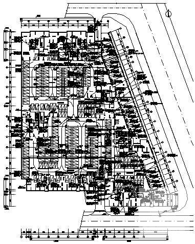 大型住宅区地下室电气CAD施工图纸(高压配电系统) - 3