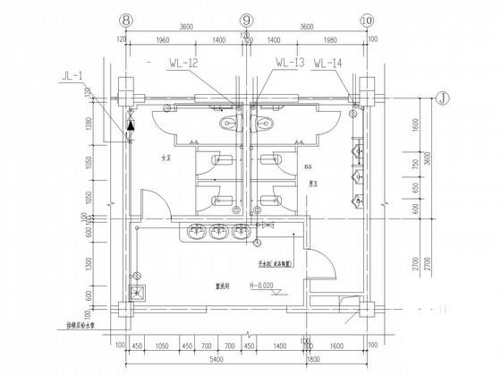 6层疾病防治中心建筑给排水CAD施工图纸 - 3