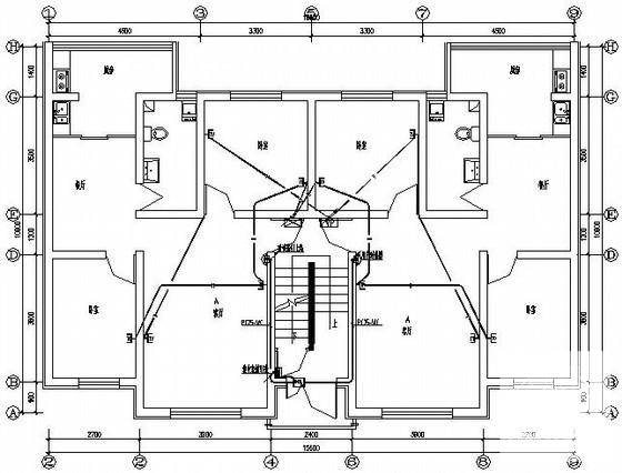 普通6层多层住宅楼电气设计CAD施工图纸 - 4