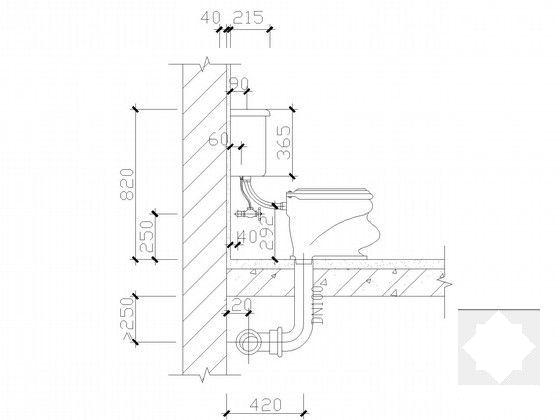 15层商住建筑给排水CAD施工图纸 - 5