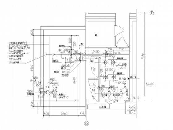 8层办公大楼建筑给排水CAD施工图纸 - 2