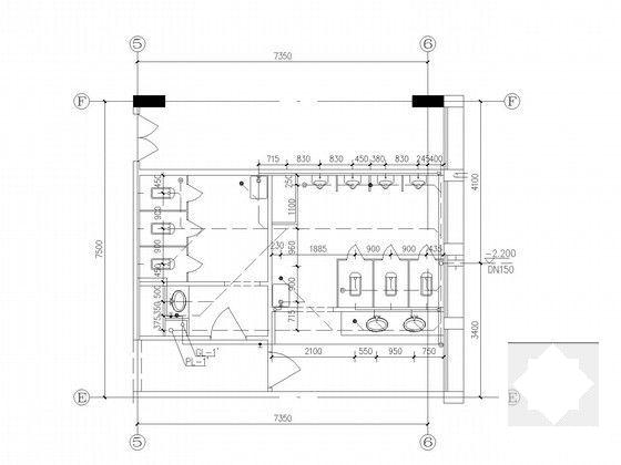 8层办公大楼建筑给排水CAD施工图纸 - 5