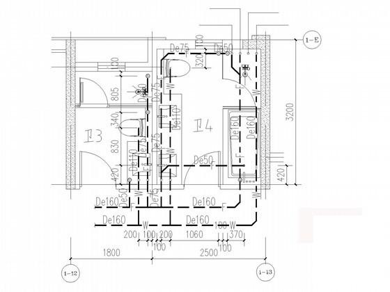 28层商住建筑给排水CAD施工图纸 - 3