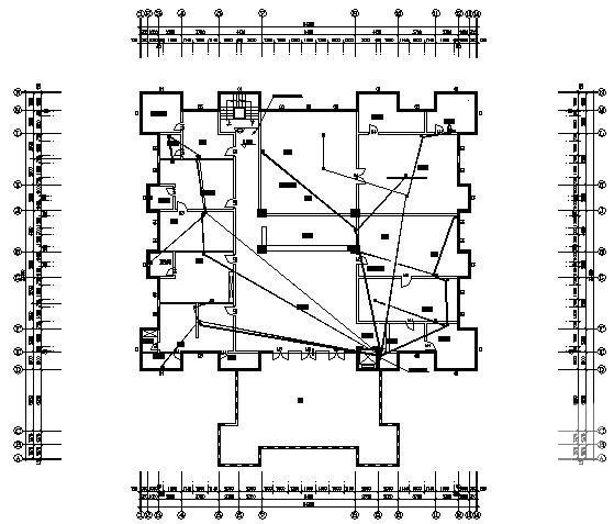 龙岗5层别墅电气设计CAD施工图纸(闭路电视监控) - 1