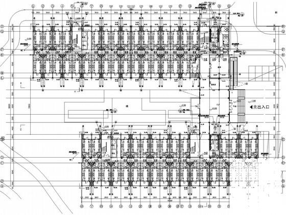 6层大学宿舍楼建筑给排水CAD施工图纸 - 1