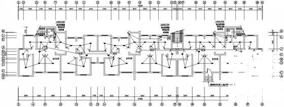 6层小区住宅楼电气设计CAD施工图纸 - 3
