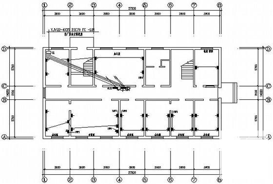 3层厂区小型办公楼电气设计CAD施工图纸 - 3