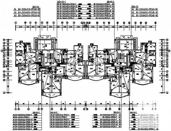 11层小区高层住宅楼电气设计CAD施工图纸 - 2