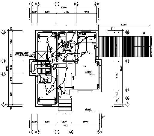 3层私人别墅电气设计CAD施工图纸 - 1