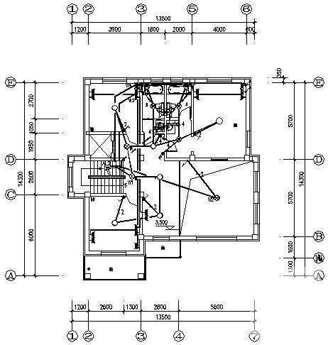 3层私人别墅电气设计CAD施工图纸 - 2