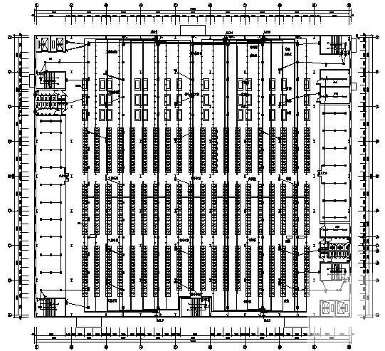 服装厂3层厂房电气设计CAD施工图纸 - 1