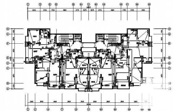 26层住宅楼电气设计CAD施工图纸（总） - 1