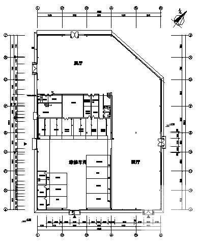 两层汽车销售4S店电气CAD施工图纸 - 2