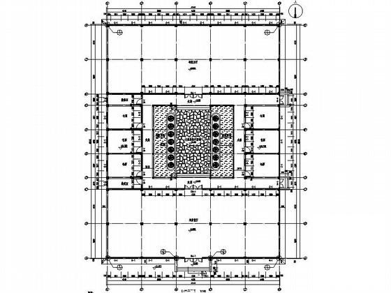 1层祠堂建筑施工CAD图纸（高3.9米） - 3