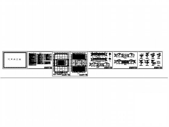 1层祠堂建筑施工CAD图纸（高3.9米） - 4