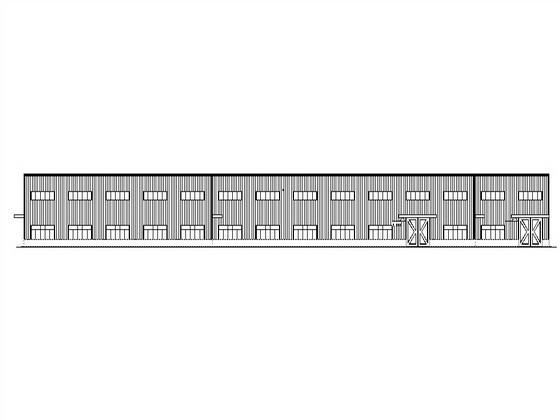 单层厂房建筑施工CAD图纸（高10米） - 1