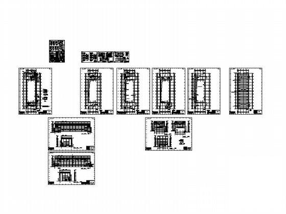 垃圾贮存库建筑施工CAD图纸（高29.5米）(雨棚大样) - 4