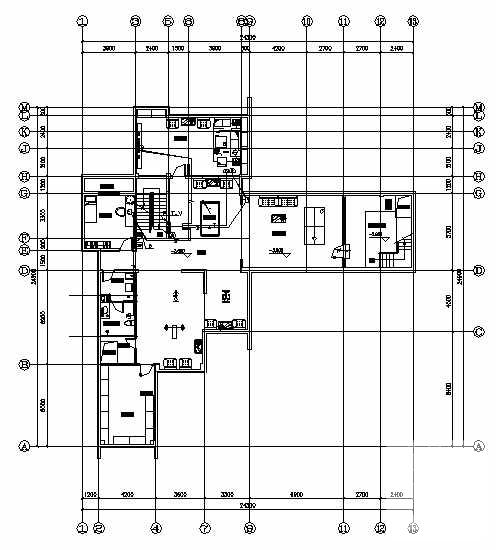 3层别墅电气设计CAD施工图纸(防雷接地系统) - 2