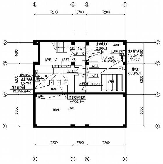 6层框架结构教学楼电气设计CAD施工图纸(综合布线系统) - 1