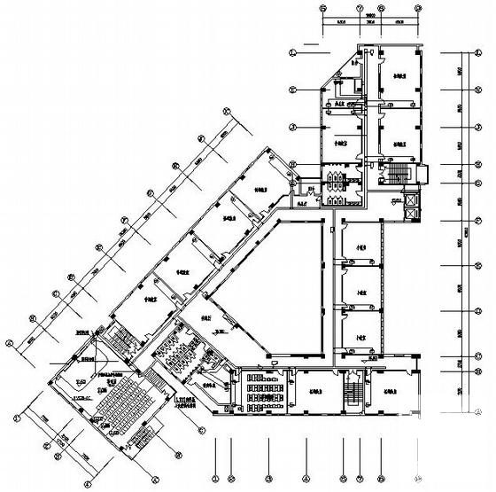 6层框架结构教学楼电气设计CAD施工图纸(综合布线系统) - 3