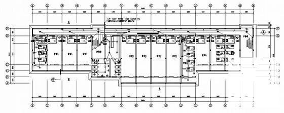 3层公司宿舍楼电气设计CAD图纸(防雷接地系统等) - 1