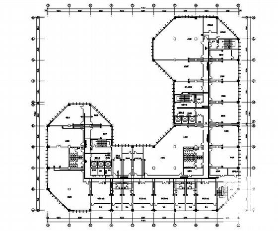 地上13层科技大厦电气设计CAD图纸（二级负荷）(安全系统) - 2