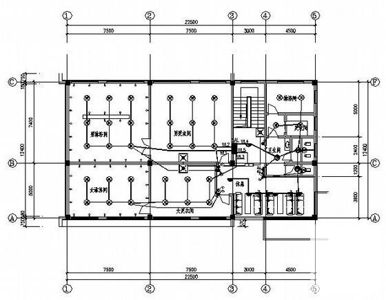 国内2层浴池电气设计CAD图纸 - 1